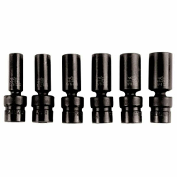 6 Piece 0.37 in. Drive Flex Deep Impact Socket Set, K-Tool International, Mfr#: KTI-32400